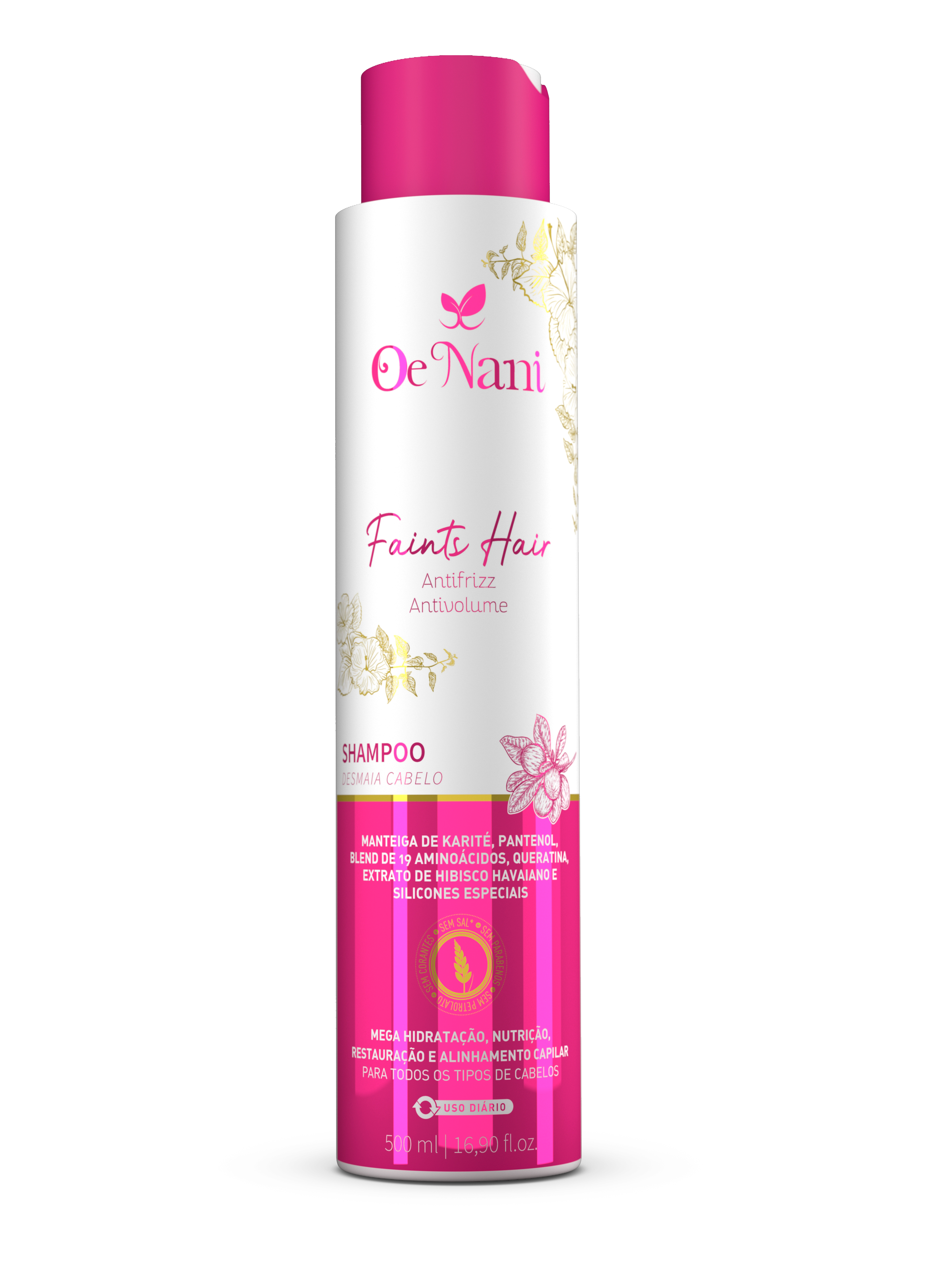 Shampoo Desmaia Cabelo - Faints Hair - 500ml - Oe Nani