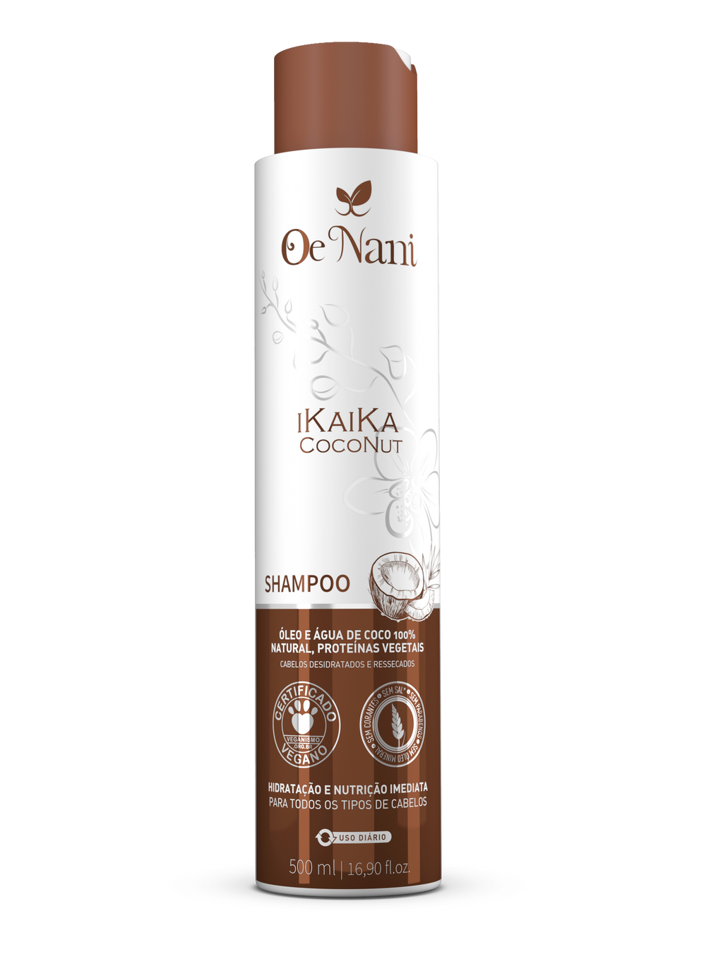 Shampoo Hidratação Intensa - iKaiKa Coconut 500ml - Oe Nani